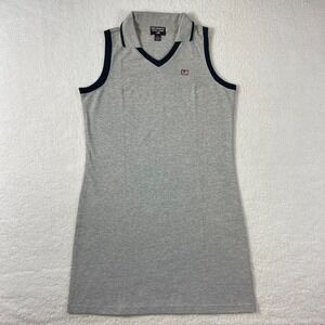 Polo Jeans Co. Made in USA Sleeveless Polo Dress‎ Gray Women's Size M VTG NMT